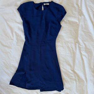 Aritzia Blue Sheath Mini Dress Cap Sleeve